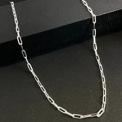 CORRENTE CARTIER 3MM ELO ALONGADO 70CM
